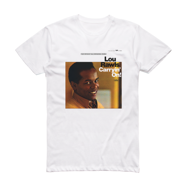 Lou Rawls Carryin On Album Cover T-Shirt White
