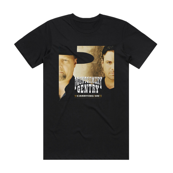 Montgomery Gentry Carrying On Album Cover T-Shirt Black