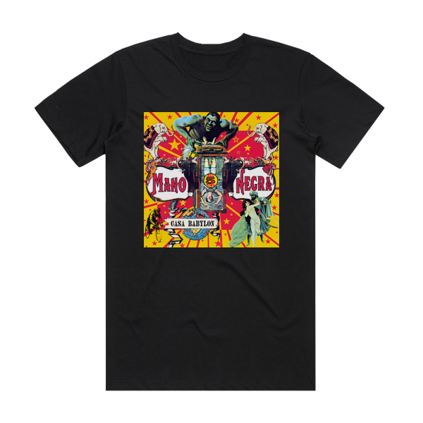 Mano Negra Casa Babylon Album Cover T-Shirt Black
