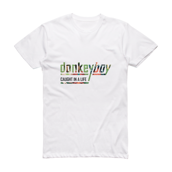 Donkeyboy Caught In A Life Album Cover T-Shirt White