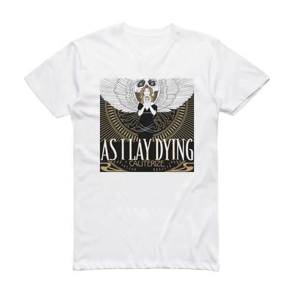 As I Lay Dying Cauterize Album Cover T-Shirt White