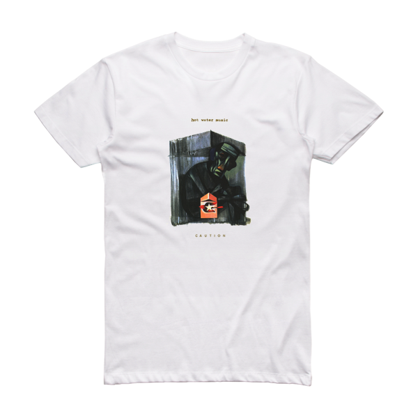 Hot Water Music Caution Album Cover T-Shirt White