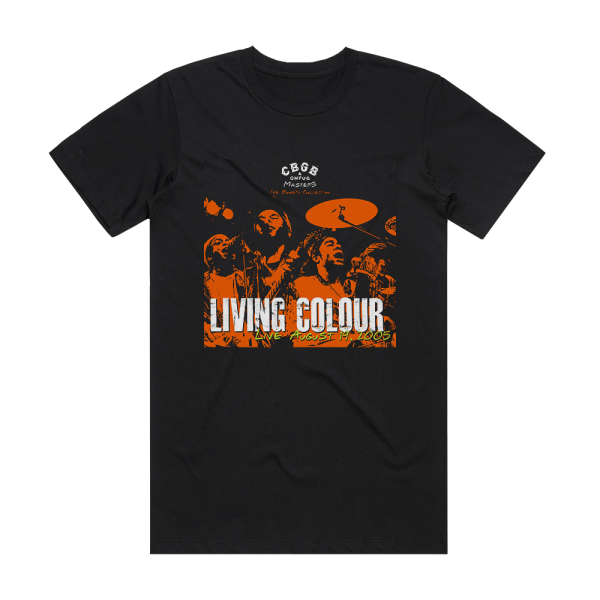 Living Colour Cbgb Omfug Masters August 19 2005 The Bowery Collection 1 Album Cover T-Shirt Black