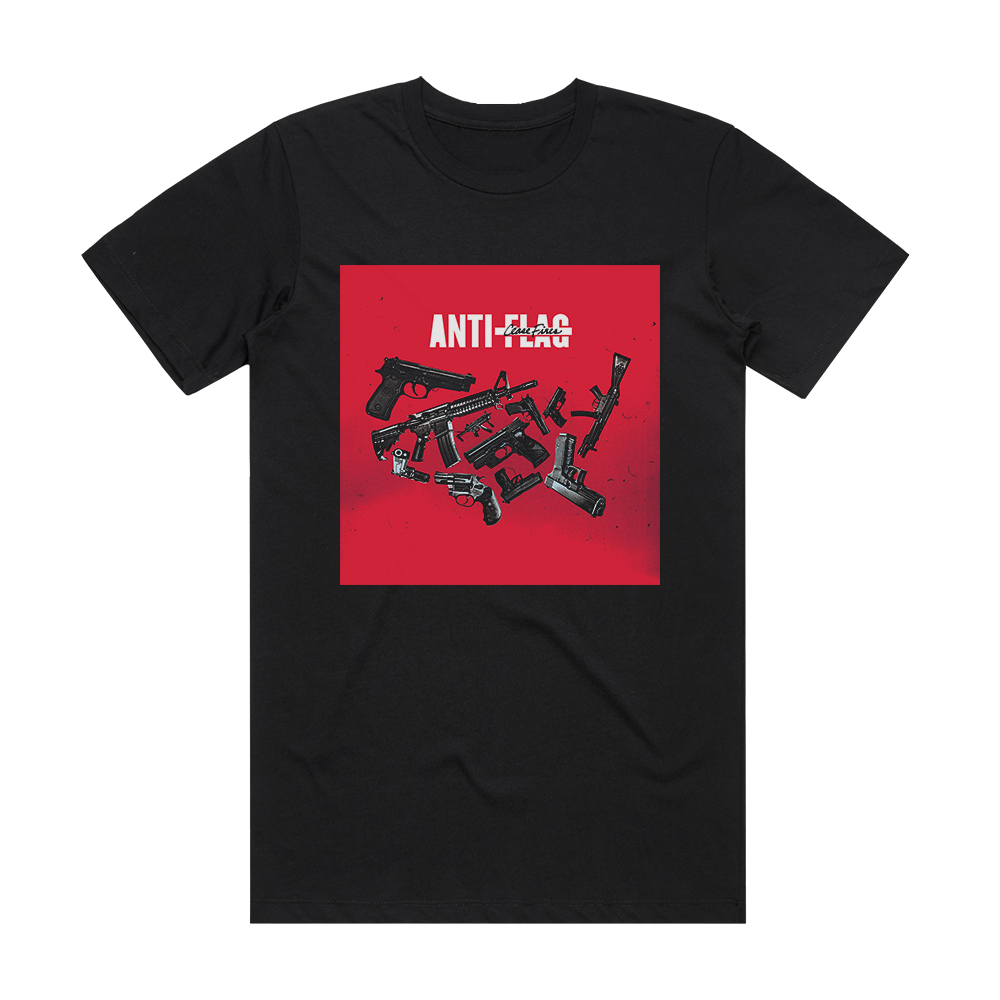 Anti‐Flag Cease Fires Album Cover T-Shirt Black – ALBUM COVER T-SHIRTS