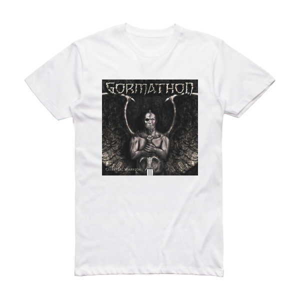 Gormathon Celestial Warrior Album Cover T-Shirt White