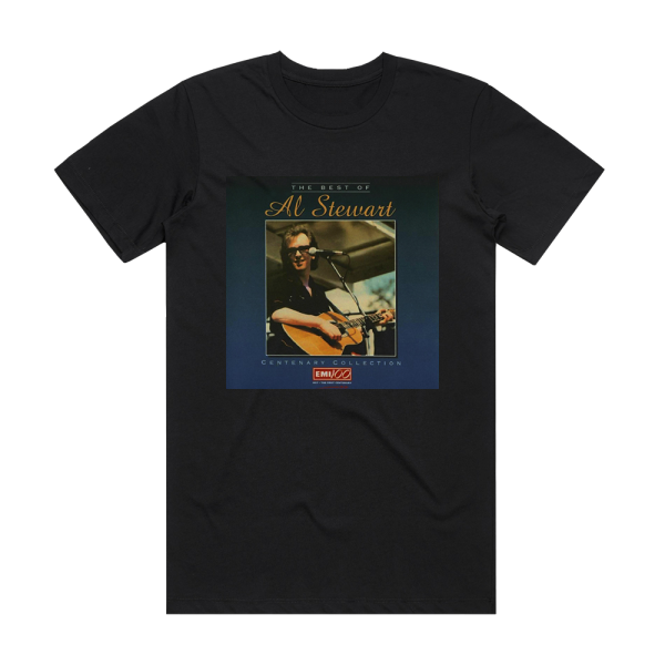 Al Stewart Centenary Collection The Best Of Al Stewart Album Cover T-Shirt Black