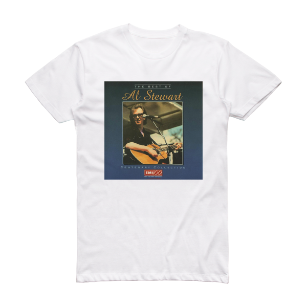 Al Stewart Centenary Collection The Best Of Al Stewart Album Cover T-Shirt White