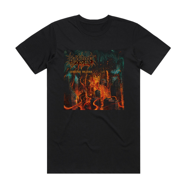 Back Door to Asylum Cerberus Millenia Album Cover T-Shirt Black