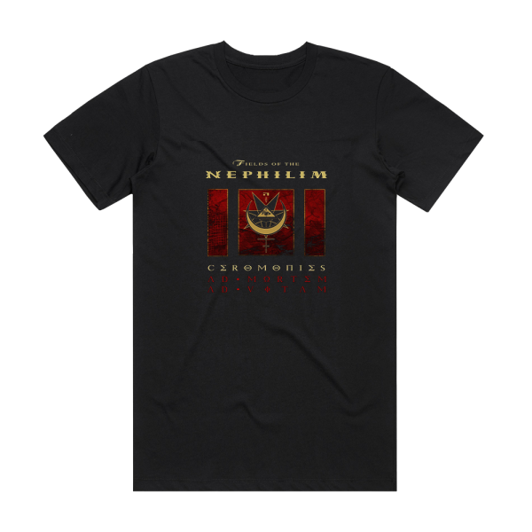 Fields of the Nephilim Ceromonies Ad Mortem Ad Vitam Album Cover T-Shirt Black