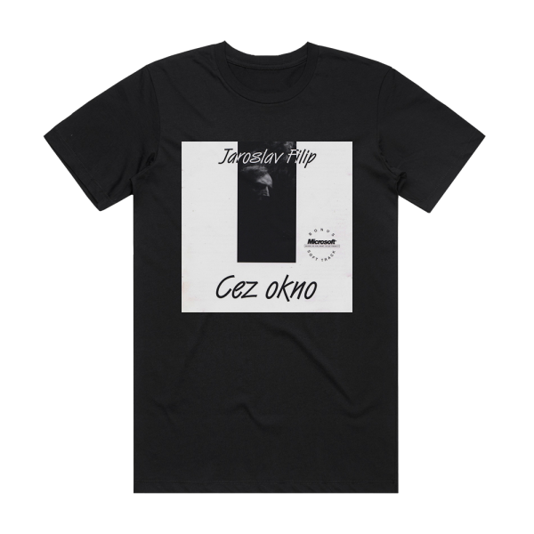 Jaroslav Filip Cez Okno Album Cover T-Shirt Black