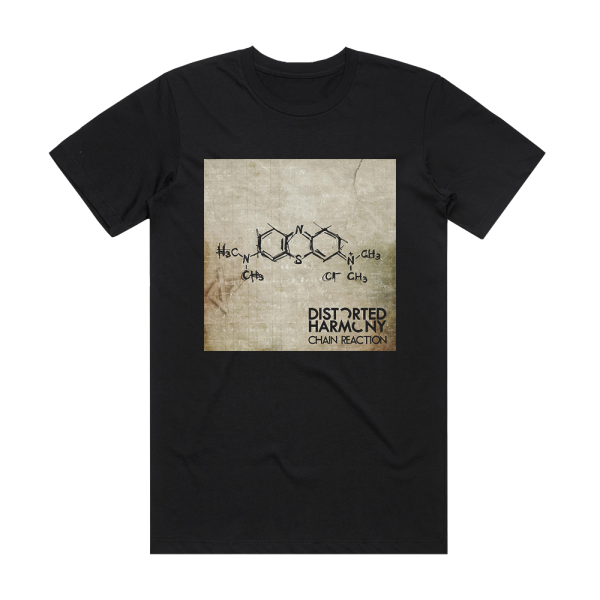 Distorted Harmony Chain Reaction Album Cover T-Shirt Black