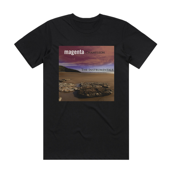 Magenta Chameleon 2 Album Cover T-Shirt Black
