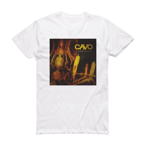 Cavo Champagne 1 Album Cover T-Shirt White