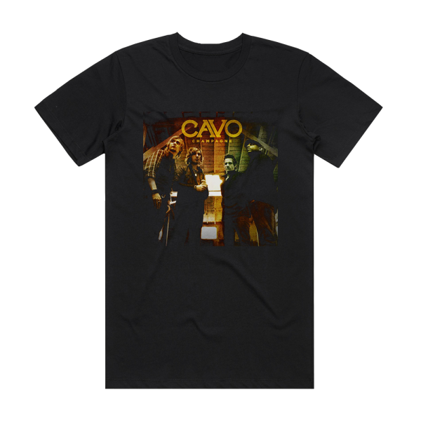 Cavo Champagne 2 Album Cover T-Shirt Black