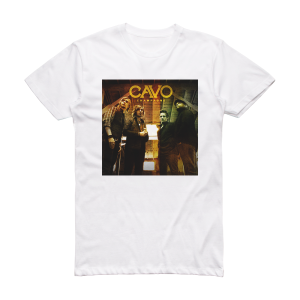 Cavo Champagne 2 Album Cover T-Shirt White