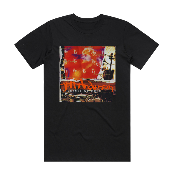 Jon Anderson Change We Must Album Cover T-Shirt Black