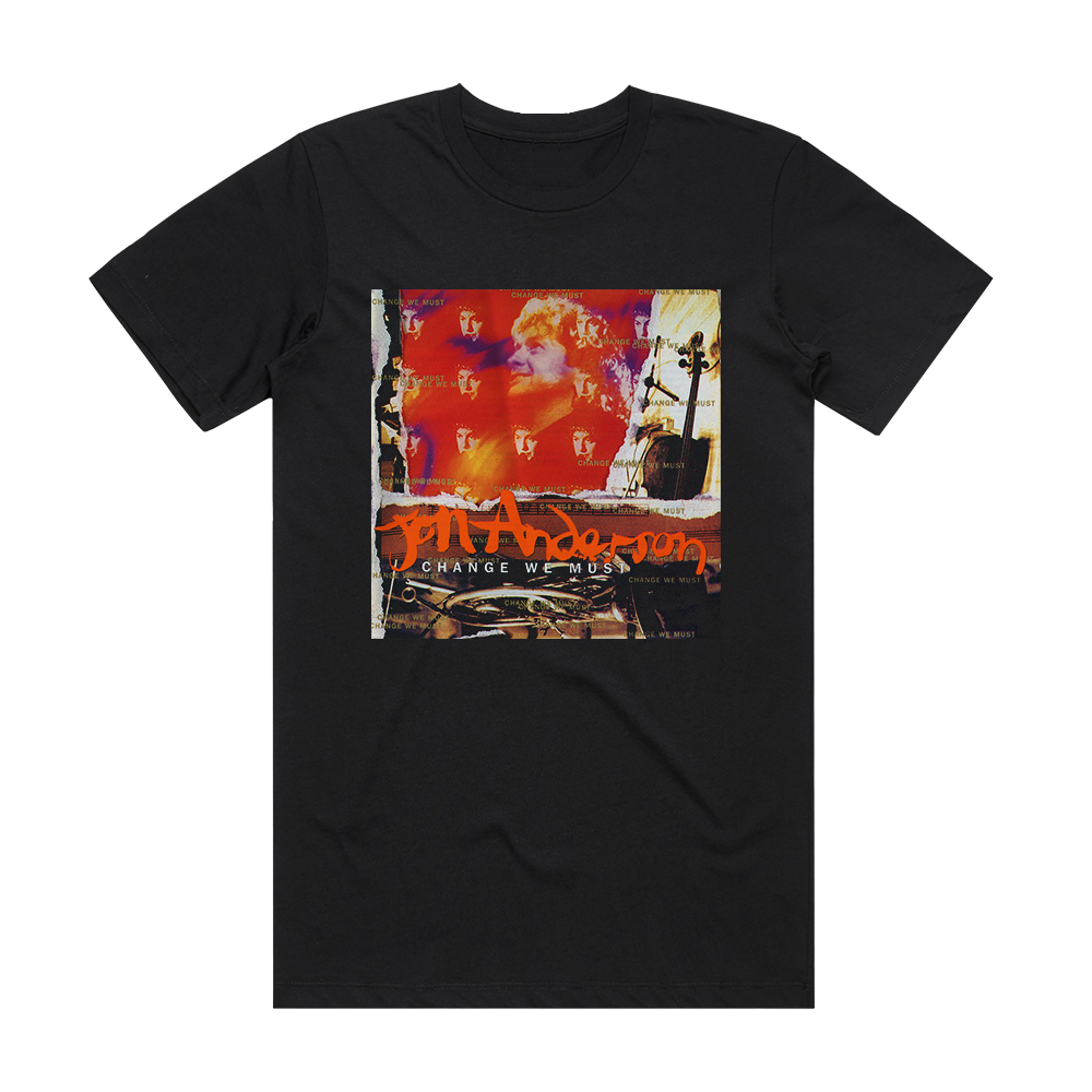 Jon Anderson Change We Must Album Cover T-Shirt Black – ALBUM COVER T ...