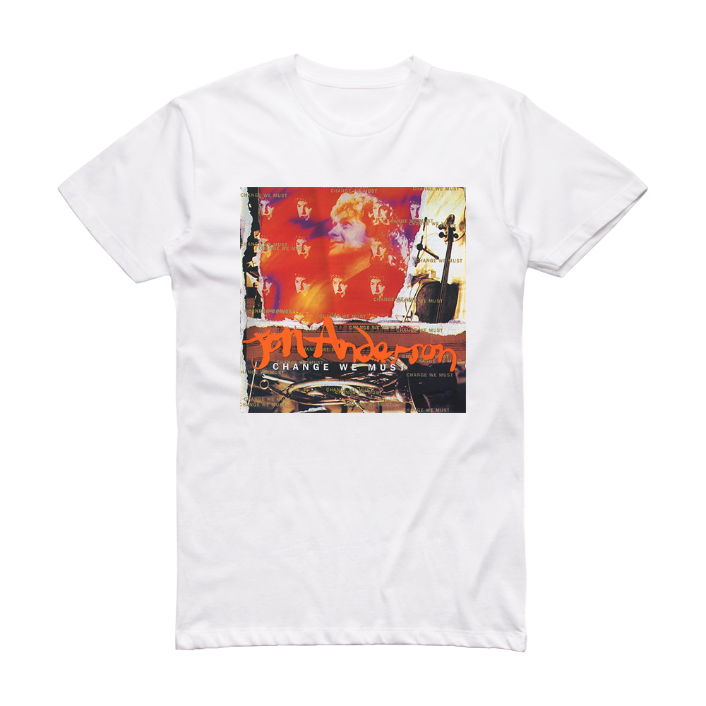 Jon Anderson Change We Must Album Cover T-Shirt White – ALBUM COVER T ...