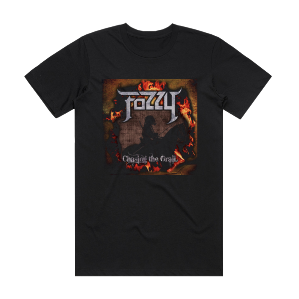 Fozzy Chasing The Grail Album Cover T-Shirt Black