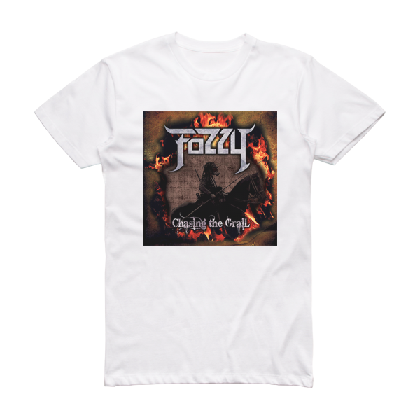 Fozzy Chasing The Grail Album Cover T-Shirt White