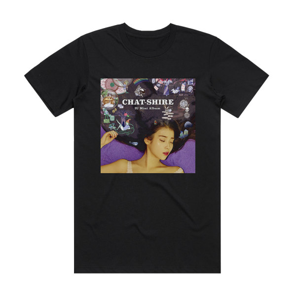 IU Chat Shire Album Cover T-Shirt Black