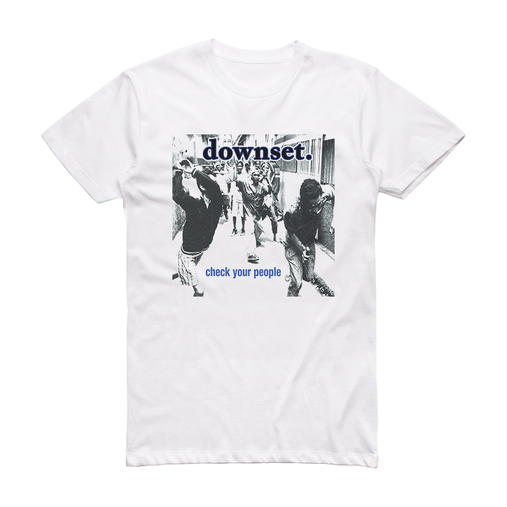 downset Check Your People Album Cover T-Shirt White