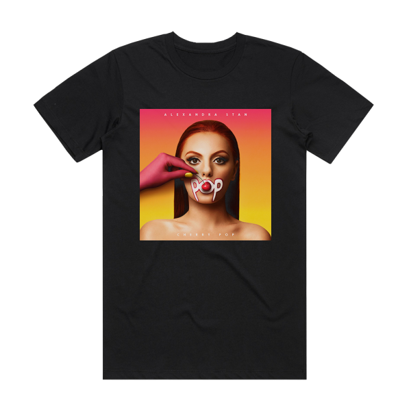 Alexandra Stan Cherry Pop Album Cover T-Shirt Black