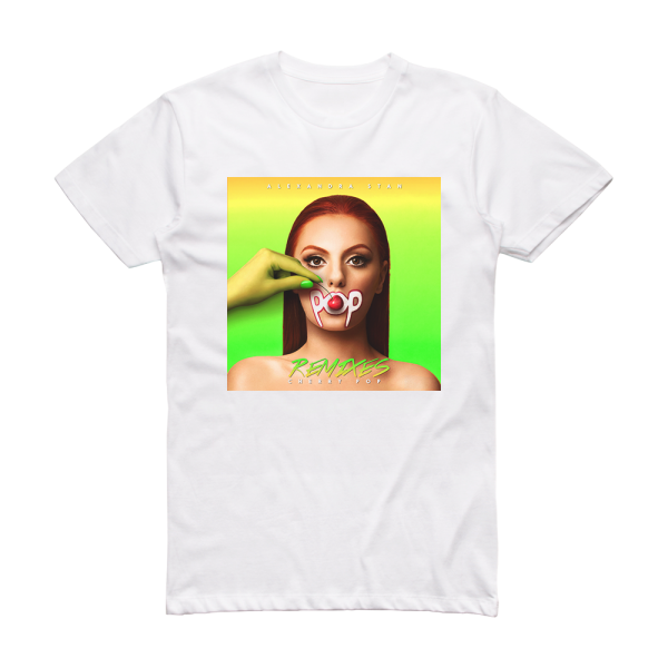 Alexandra Stan Cherry Pop Remixes Album Cover T-Shirt White