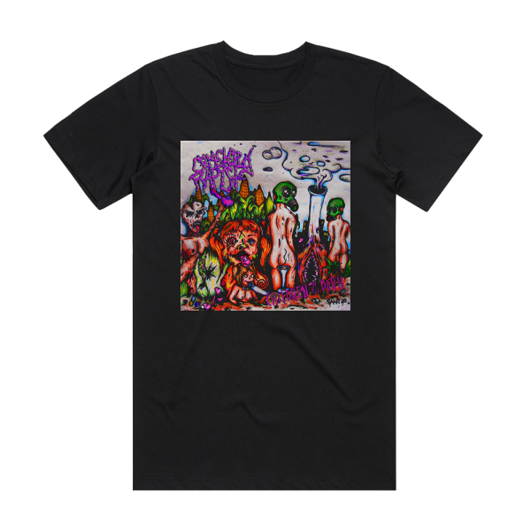 Cemetery Rapist Children Of The Porn Album Cover T-Shirt Black