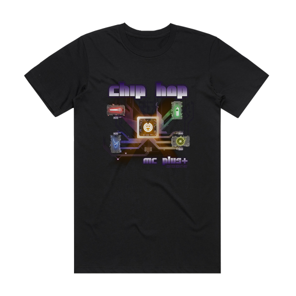 MC PlusPlus and The Empty Set Chip Hop Album Cover T-Shirt Black
