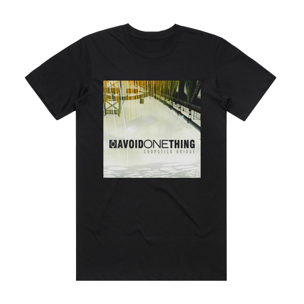 Avoid One Thing Chopstick Bridge Album Cover T-Shirt Black