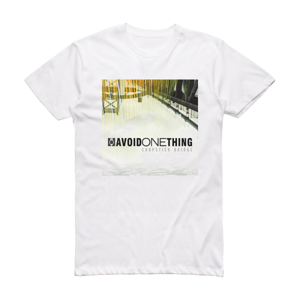 Avoid One Thing Chopstick Bridge Album Cover T-Shirt White
