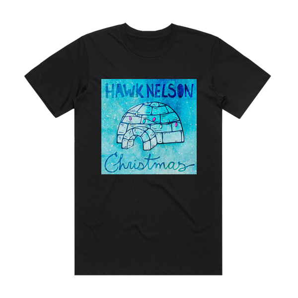 Hawk Nelson Christmas Album Cover T-Shirt Black