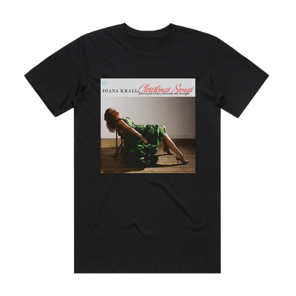 Diana Krall Christmas Songs Feat The Claytonhamilton Jazz Orchestra Album Cover T-Shirt Black