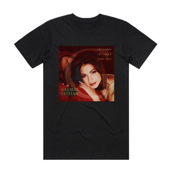 Gloria Estefan Christmas Through Your Eyes Album Cover T-Shirt Black