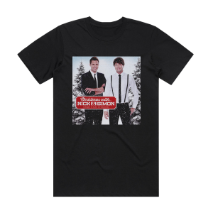Nick and Simon Christmas With Album Cover T-Shirt Black
