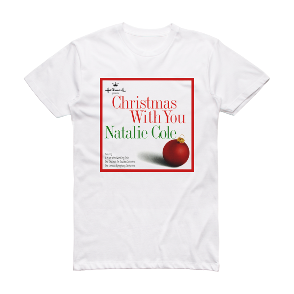 Natalie Cole Christmas With You Album Cover T-Shirt White