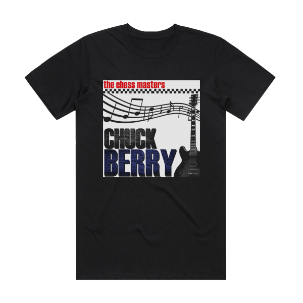 Chuck Berry Chuck Berry Chess Masters Album Cover T-Shirt Black