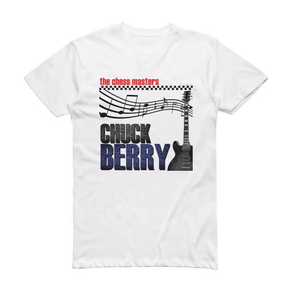 Chuck Berry Chuck Berry Chess Masters Album Cover T-Shirt White