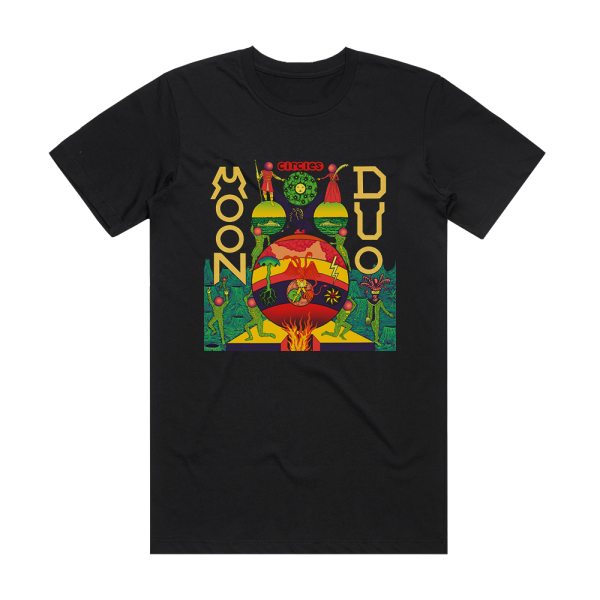 Moon Duo Circles 1 Album Cover T-Shirt Black