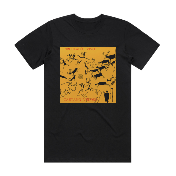 Caetano Veloso Circulado Vivo Album Cover T-Shirt Black
