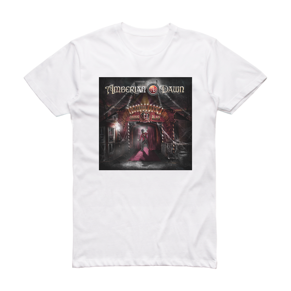 Amberian Dawn Circus Black Album Cover T-Shirt White