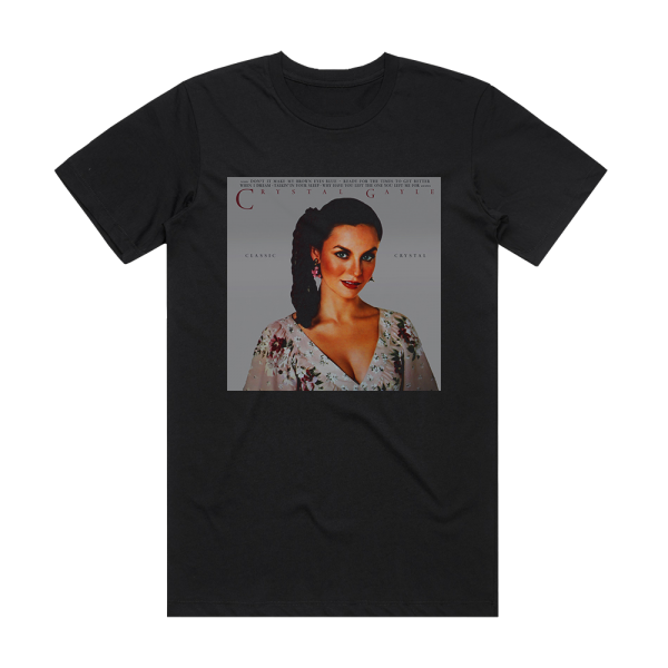 Crystal Gayle Classic Crystal Album Cover T-Shirt Black