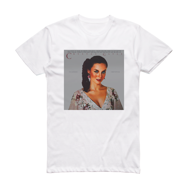 Crystal Gayle Classic Crystal Album Cover T-Shirt White