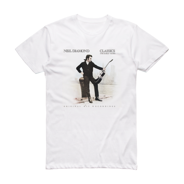 Neil Diamond Classics The Early Years Album Cover T-Shirt White