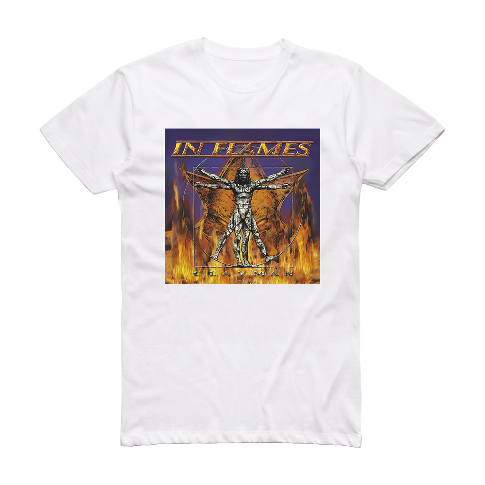 bremse maling Halvkreds In Flames Clayman 1 Album Cover T-Shirt White – ALBUM COVER T-SHIRTS