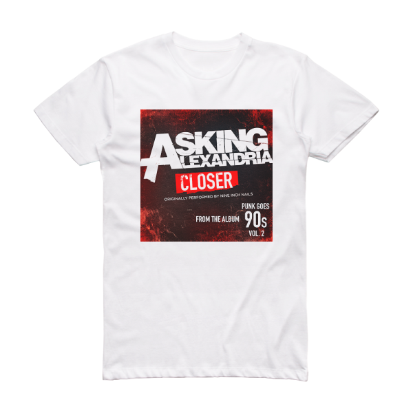 Asking Alexandria Closer Album Cover T-Shirt White