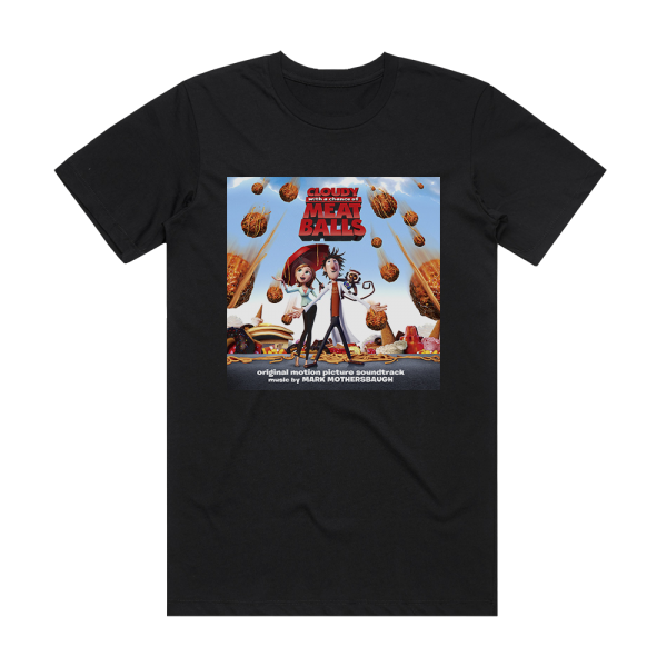 Mark Mothersbaugh Cloudy With A Chance Of Meatballs Album Cover T-Shirt Black