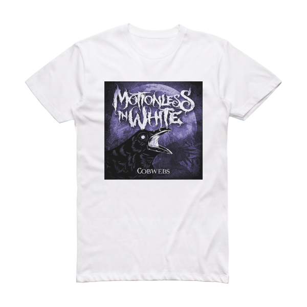 Motionless In White Cobwebs Album Cover T-Shirt White