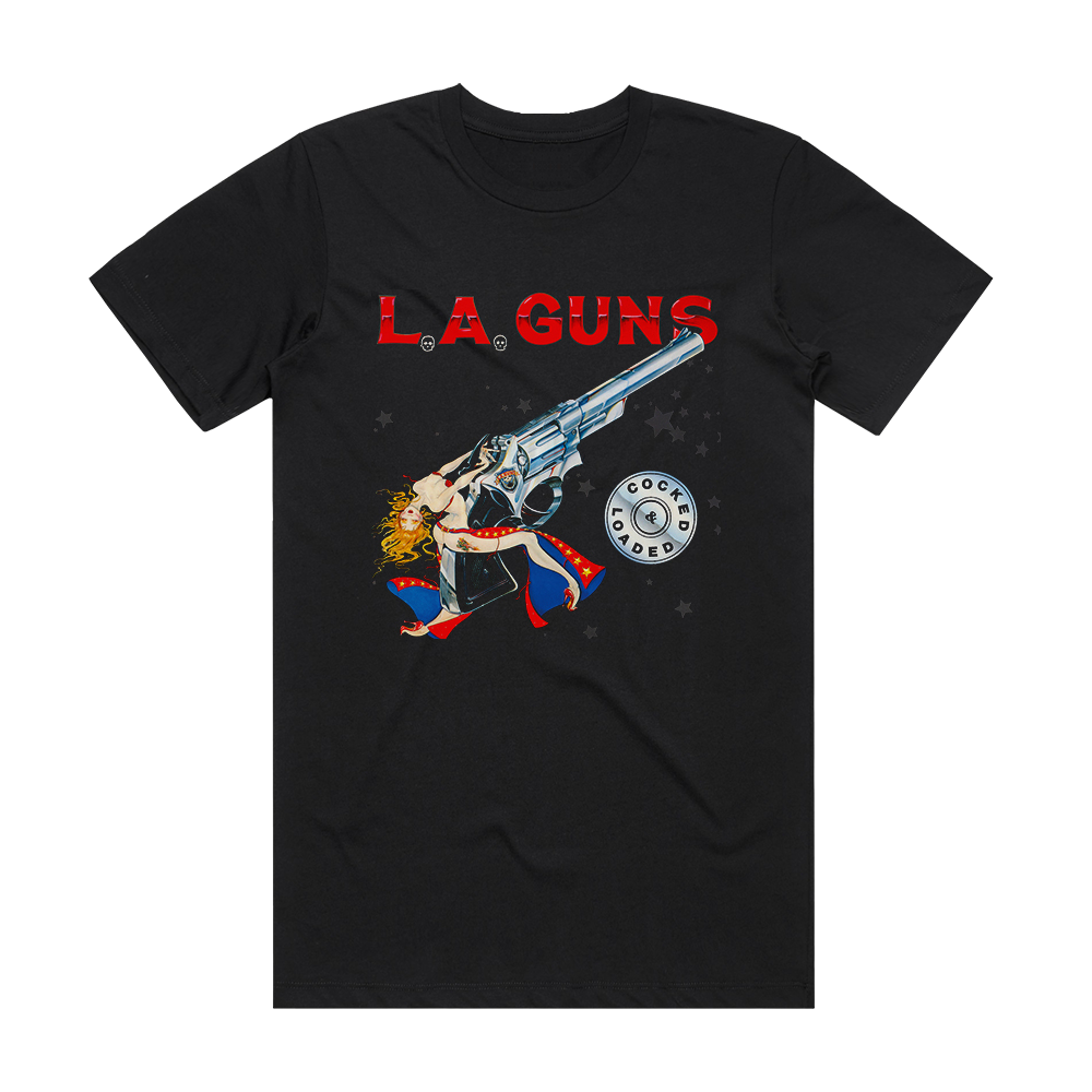 L A Guns Cocked Loaded Album Cover T-Shirt Black – ALBUM COVER T